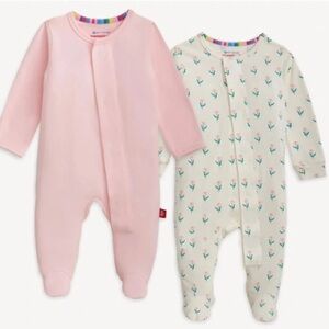 Magnetic Me Pink and Cream Kids Pajamas